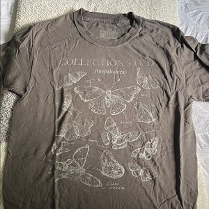 Goodie Two Sleeves Brown Butterfly Tee